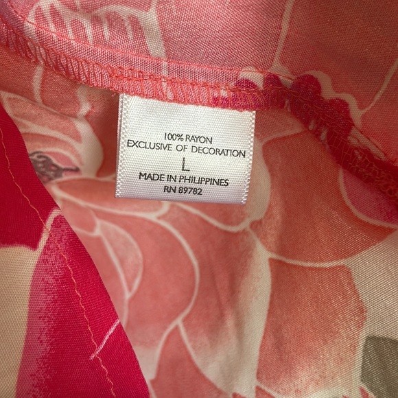 Josie Natori JOSIE Floral Racerback Top NWOT - Picture 4 of 6